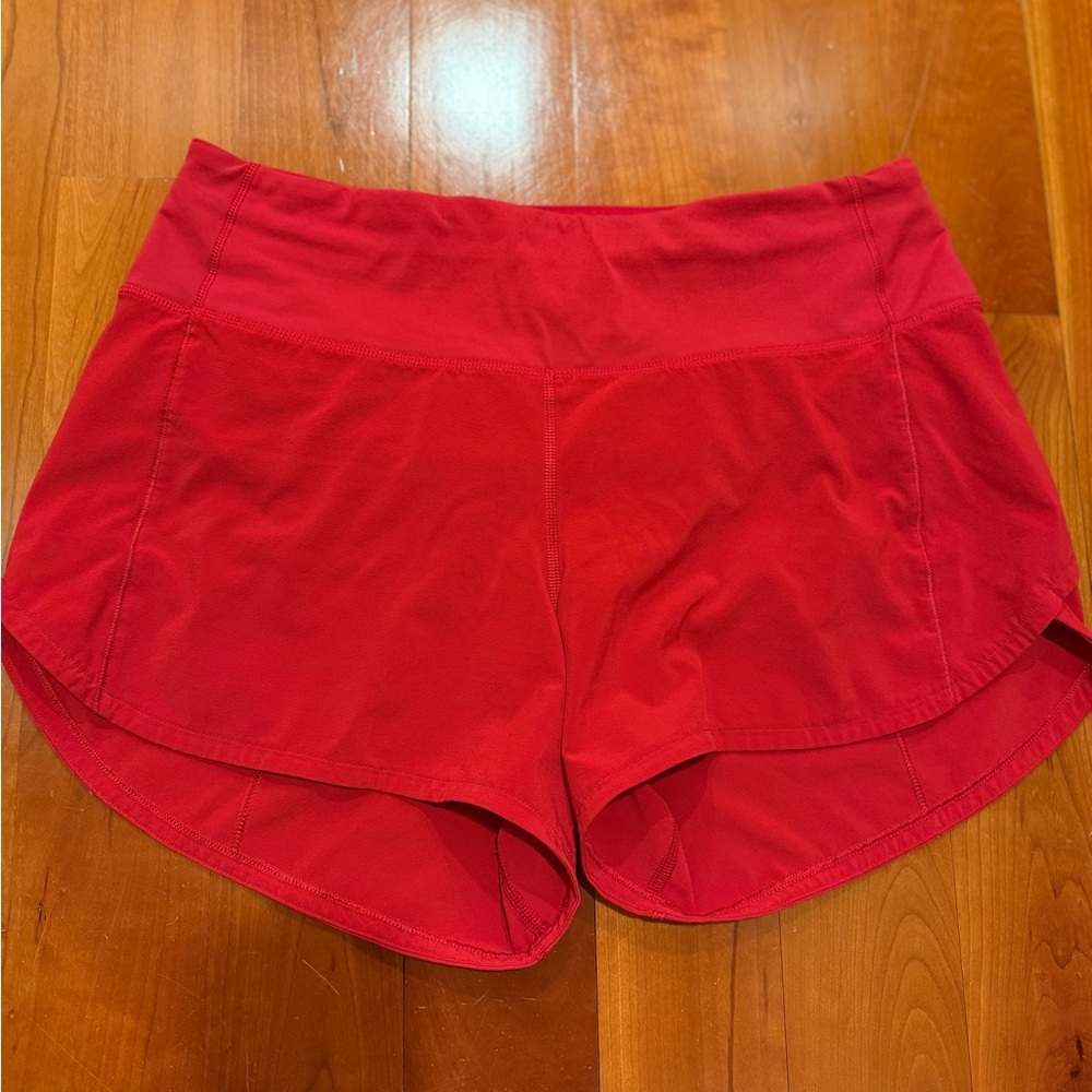 Lululemon Mid Rise Speed Shorts 4” inseam